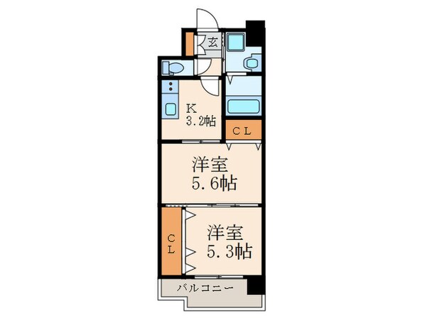 アルティザ小倉の物件間取画像